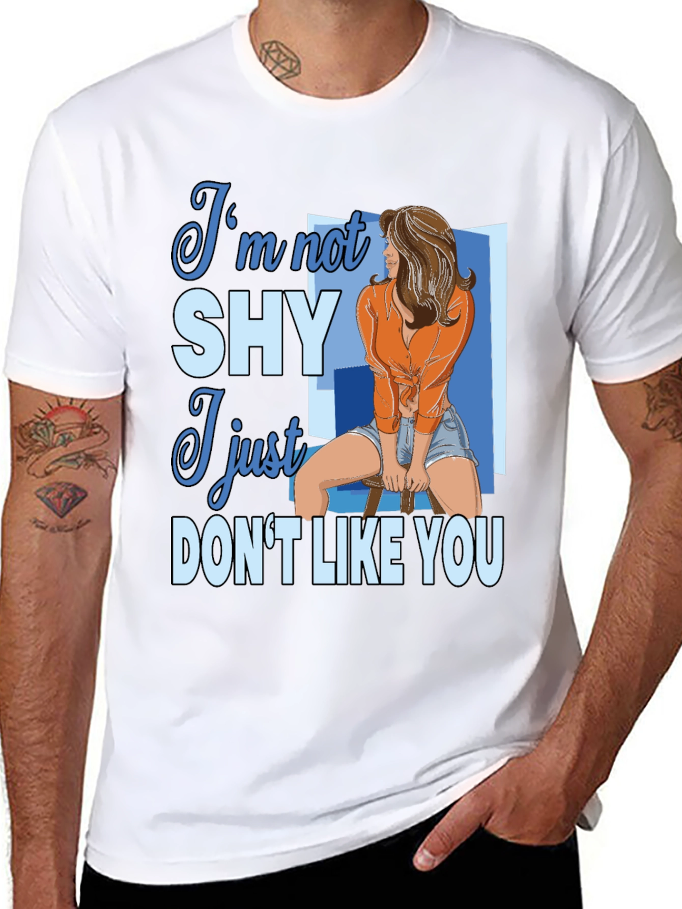 Im Not Shy Graphic Tee - Unisex Cotton T-Shirt