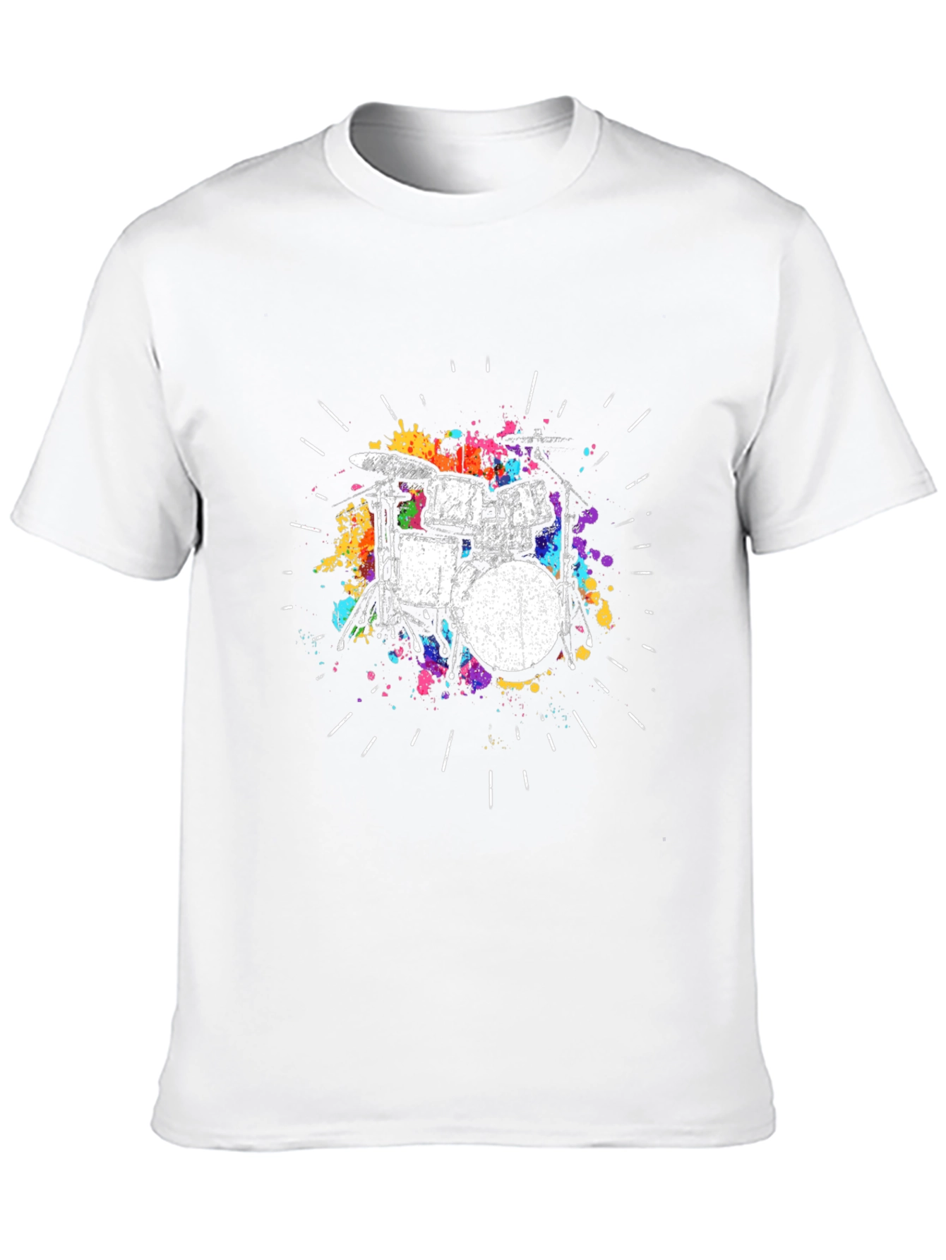 Drum Kit Graphic Tee - Black T-Shirt