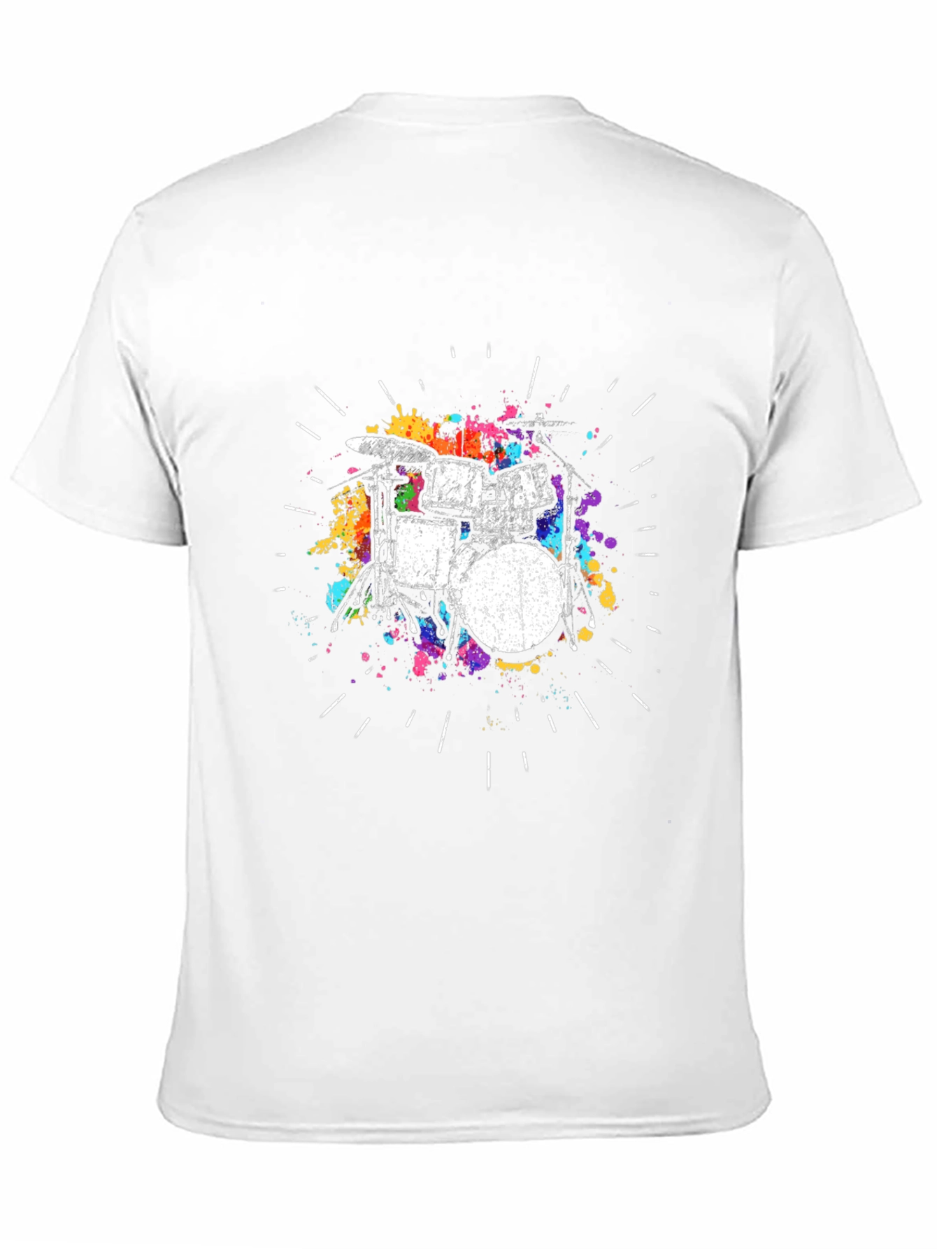 Drum Kit Graphic Tee - Black T-Shirt