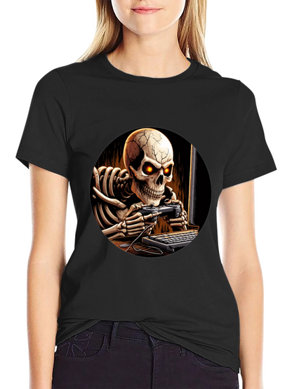 Skeleton Gamer Black T-Shirt