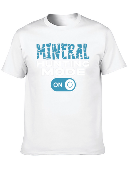 Mineral Hunting Mode On Black Graphic Tee