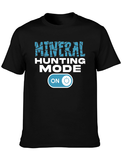 Mineral Hunting Mode On Black Graphic Tee