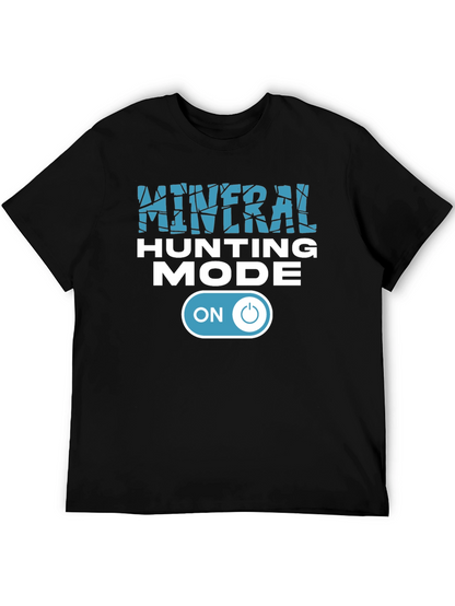 Mineral Hunting Mode On Black Graphic Tee