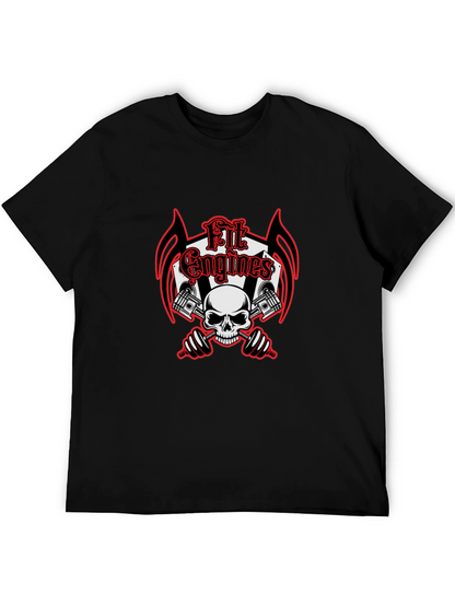 Fit Engines Skull & Dumbbells Graphic T-Shirt