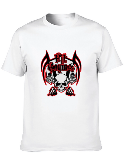 Fit Engines Skull & Dumbbells Graphic T-Shirt