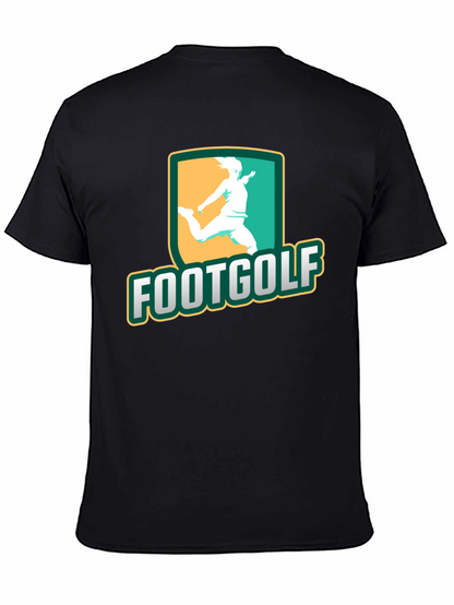 Footgolf Graphic Tee - Black Cotton Shirt