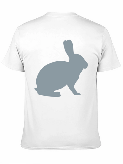 Rabbit Silhouette Graphic Tee - Unisex Soft Cotton T-Shirt