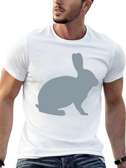 Rabbit Silhouette Graphic Tee - Unisex Soft Cotton T-Shirt