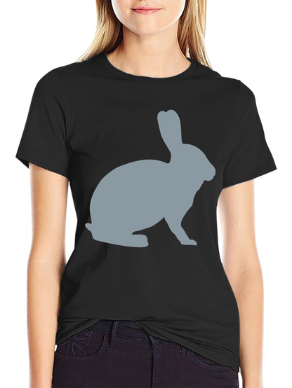 Rabbit Silhouette Graphic Tee - Unisex Soft Cotton T-Shirt
