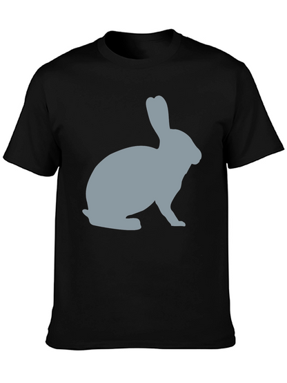 Rabbit Silhouette Graphic Tee - Unisex Soft Cotton T-Shirt