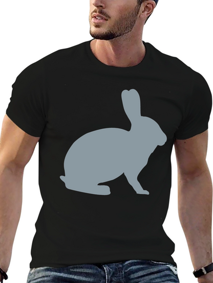 Rabbit Silhouette Graphic Tee - Unisex Soft Cotton T-Shirt