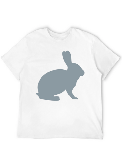 Rabbit Silhouette Graphic Tee - Unisex Soft Cotton T-Shirt