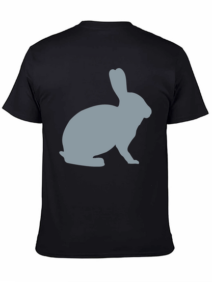 Rabbit Silhouette Graphic Tee - Unisex Soft Cotton T-Shirt
