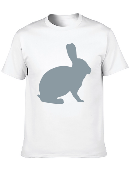 Rabbit Silhouette Graphic Tee - Unisex Soft Cotton T-Shirt