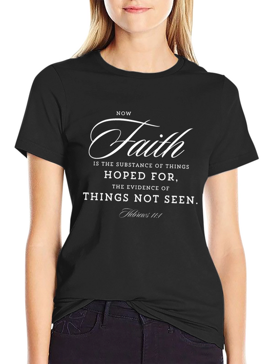 Faith Hebrews 11:1 Black Christian T-Shirt
