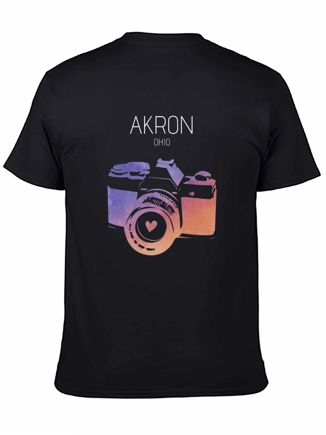 Akron Ohio Camera Graphic Tee - Unisex
