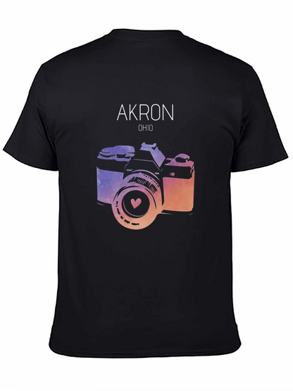 Akron Ohio Camera Graphic Tee - Unisex