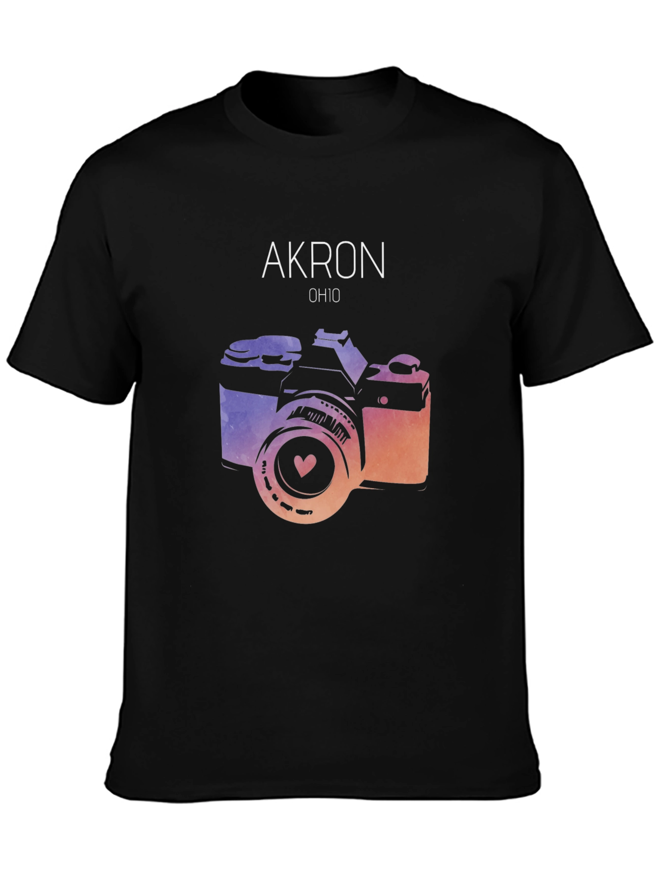 Akron Ohio Camera Graphic Tee - Unisex