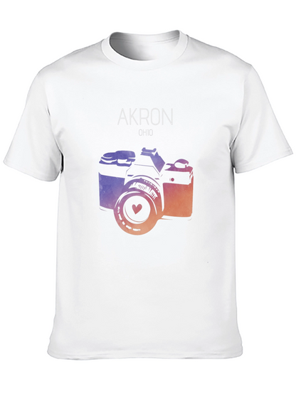 Akron Ohio Camera Graphic Tee - Unisex