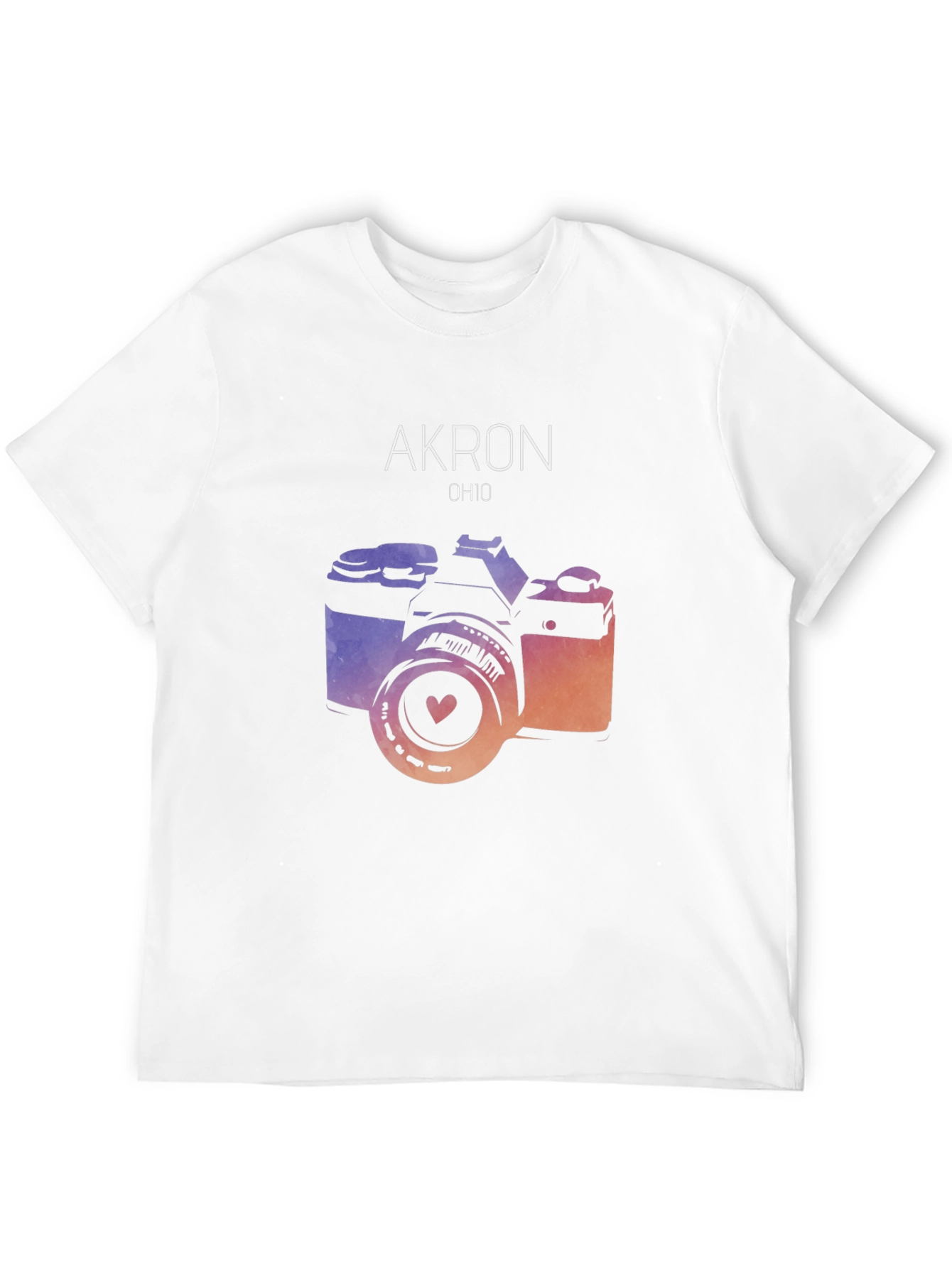 Akron Ohio Camera Graphic Tee - Unisex