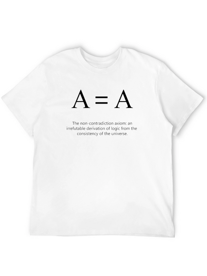 A=A Logic T-Shirt - Black Philosophy Tee