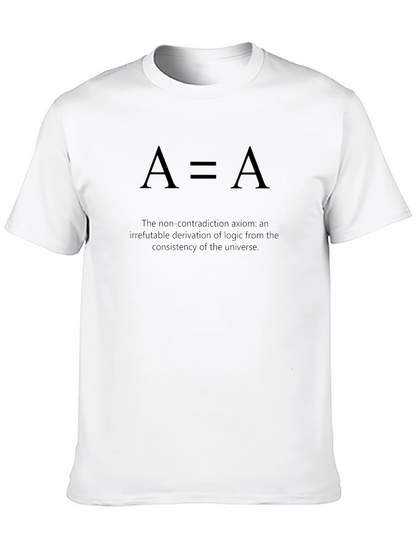 A=A Logic T-Shirt - Black Philosophy Tee