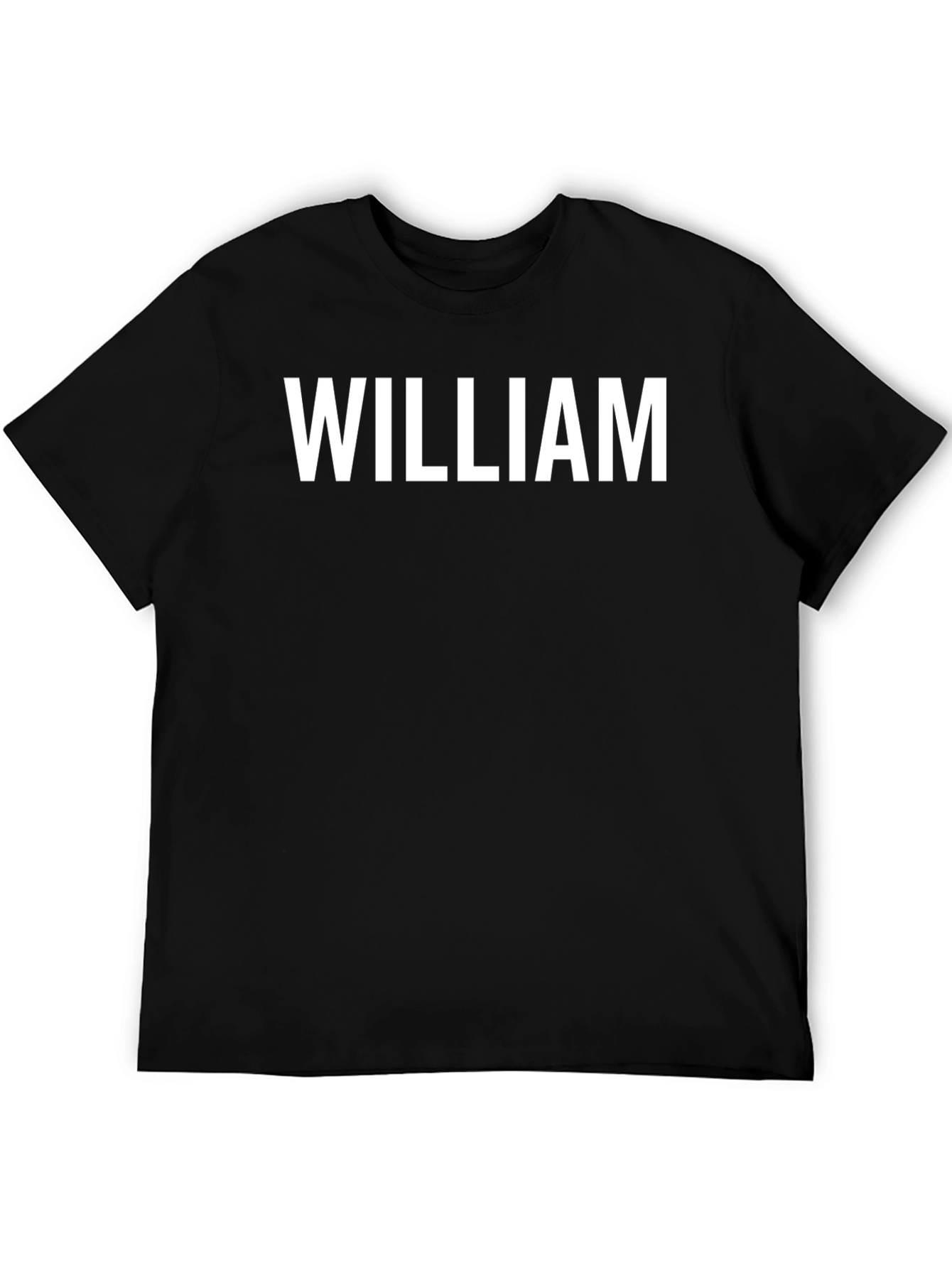 William Black T-Shirt - Personalized Name Tee
