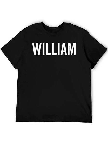 William Black T-Shirt - Personalized Name Tee