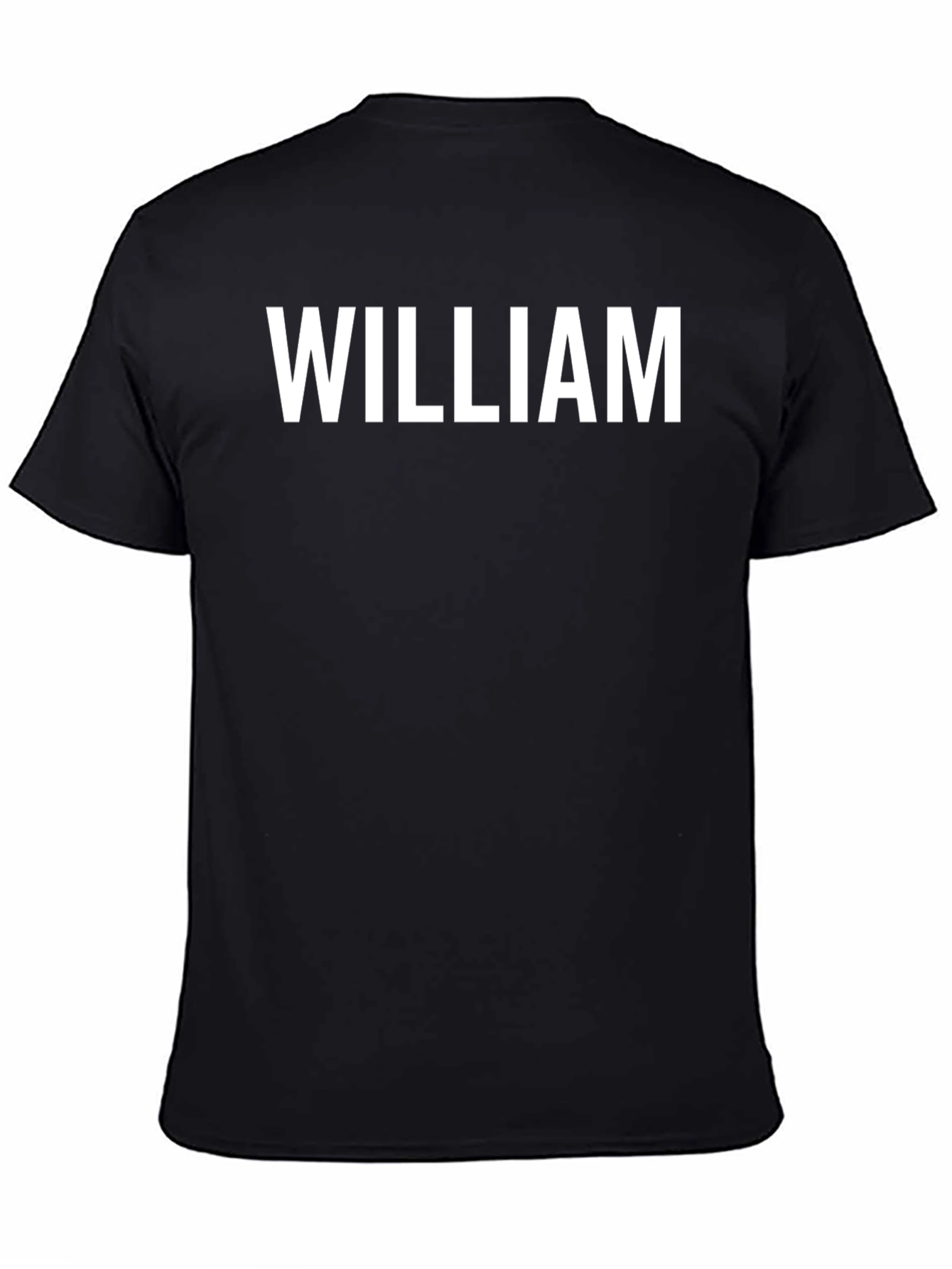 William Black T-Shirt - Personalized Name Tee
