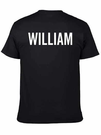 William Black T-Shirt - Personalized Name Tee