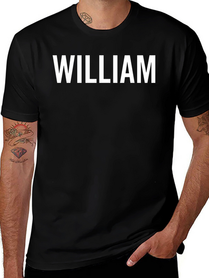 William Black T-Shirt - Personalized Name Tee