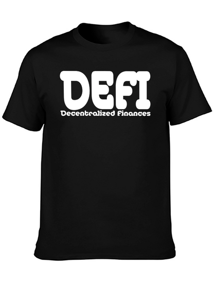 DEFI Decentralized Finance Black T-Shirt