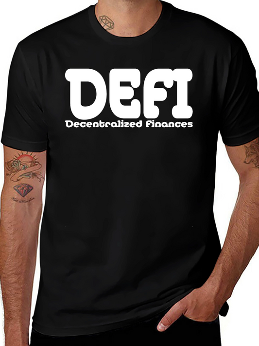 DEFI Decentralized Finance Black T-Shirt