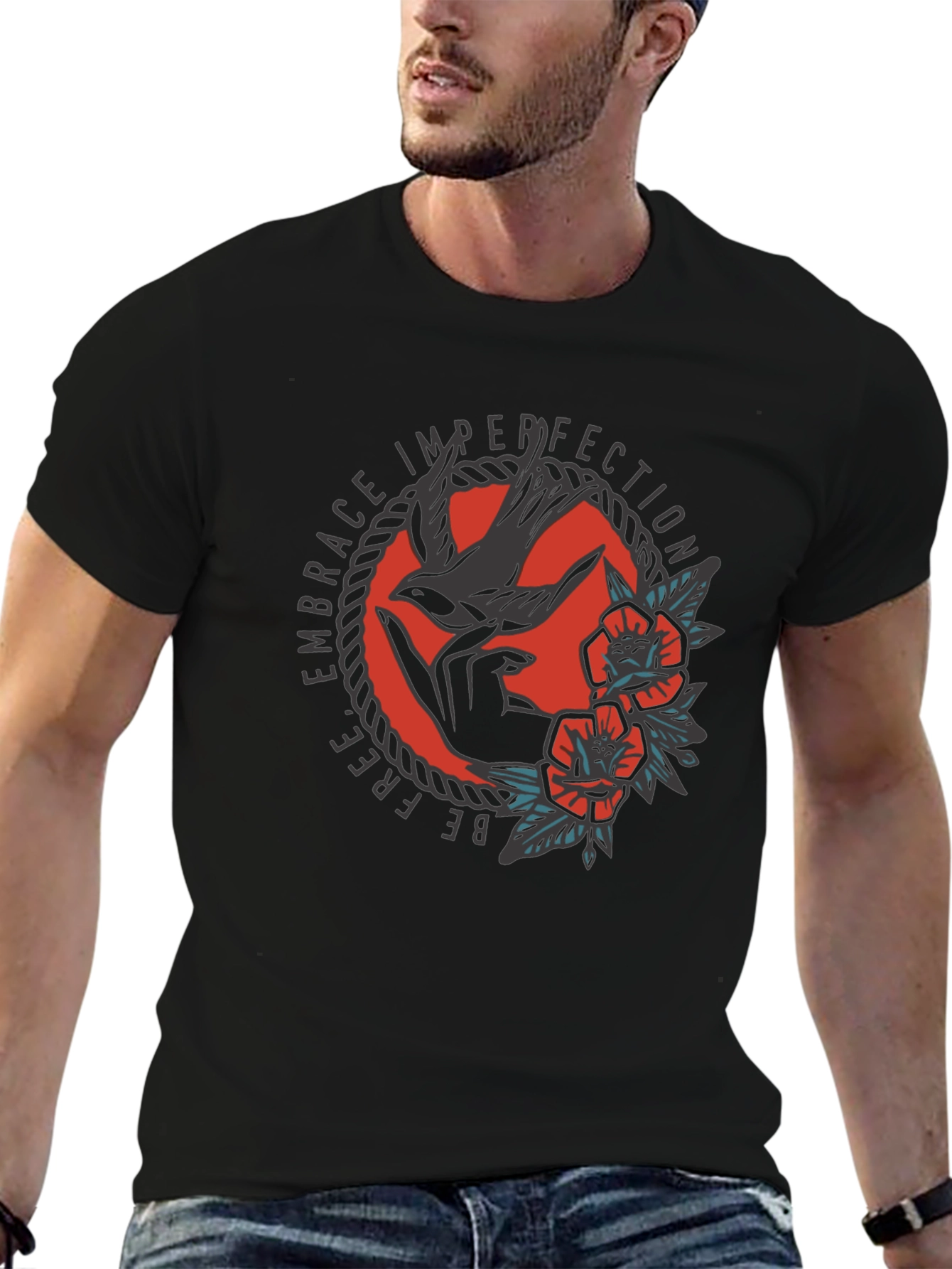Embrace Imperfection Graphic Tee - Free Bird Shirt