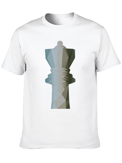 Geometric Chess Queen Graphic Tee