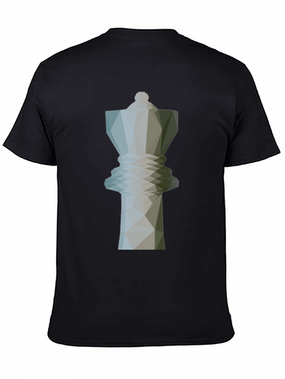 Geometric Chess Queen Graphic Tee