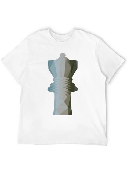 Geometric Chess Queen Graphic Tee