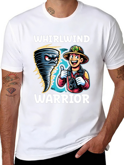 Whirlwind Warrior Graphic T-Shirt - Black