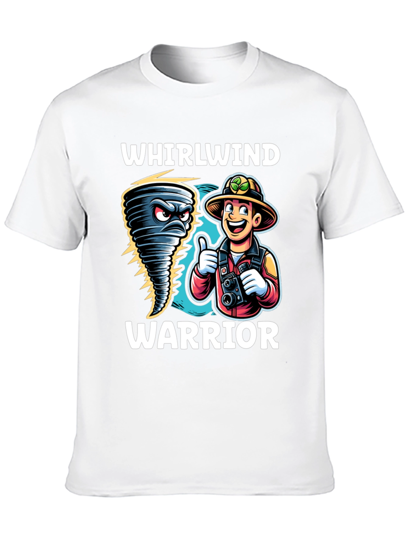Whirlwind Warrior Graphic T-Shirt - Black