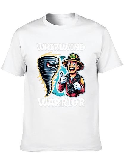 Whirlwind Warrior Graphic T-Shirt - Black
