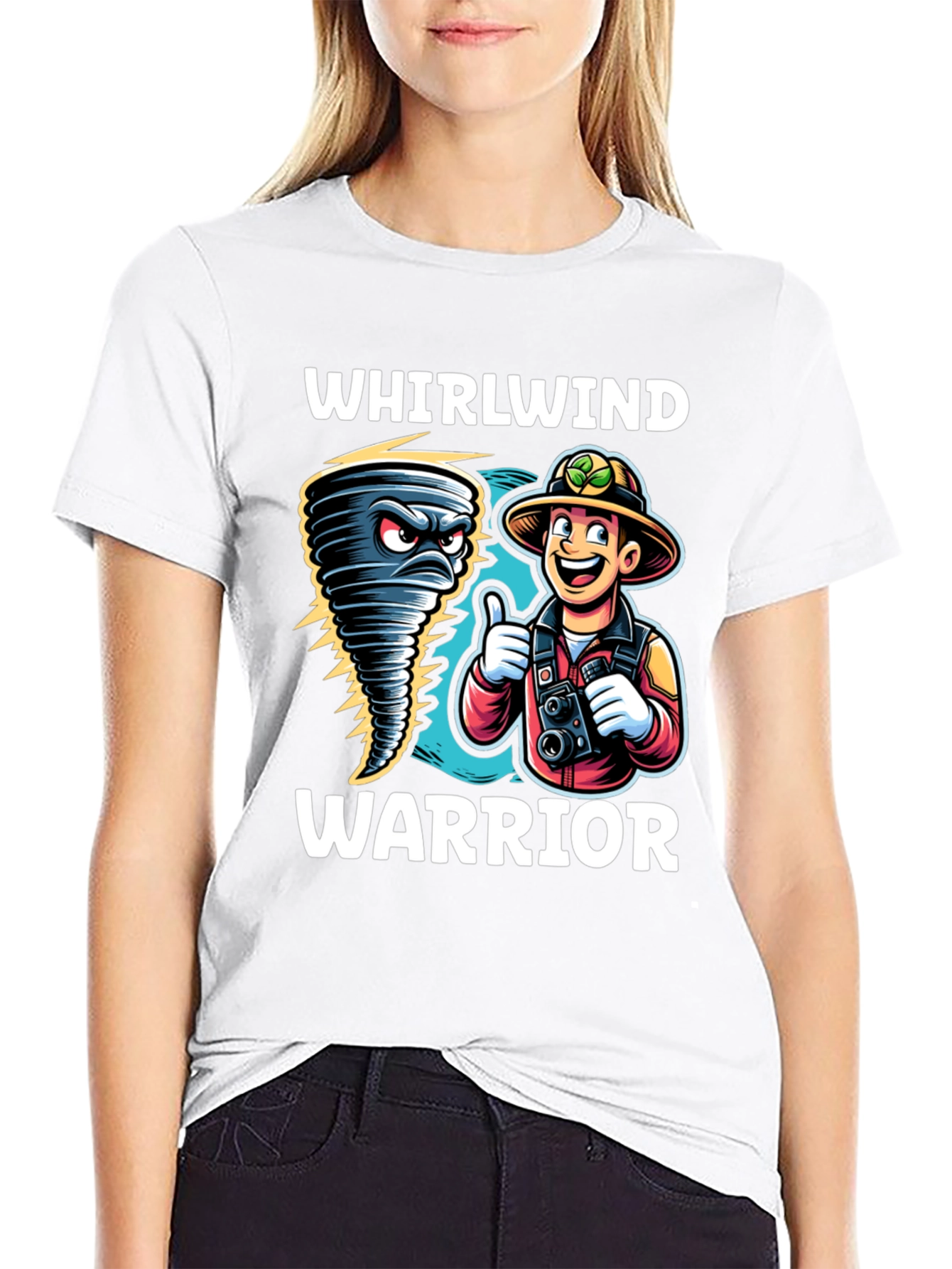 Whirlwind Warrior Graphic T-Shirt - Black