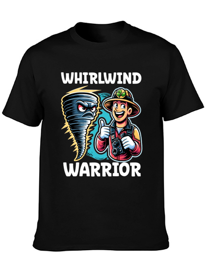 Whirlwind Warrior Graphic T-Shirt - Black