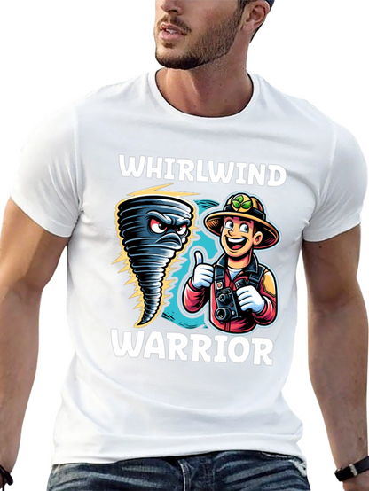 Whirlwind Warrior Graphic T-Shirt - Black