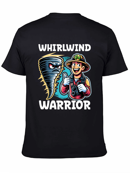 Whirlwind Warrior Graphic T-Shirt - Black
