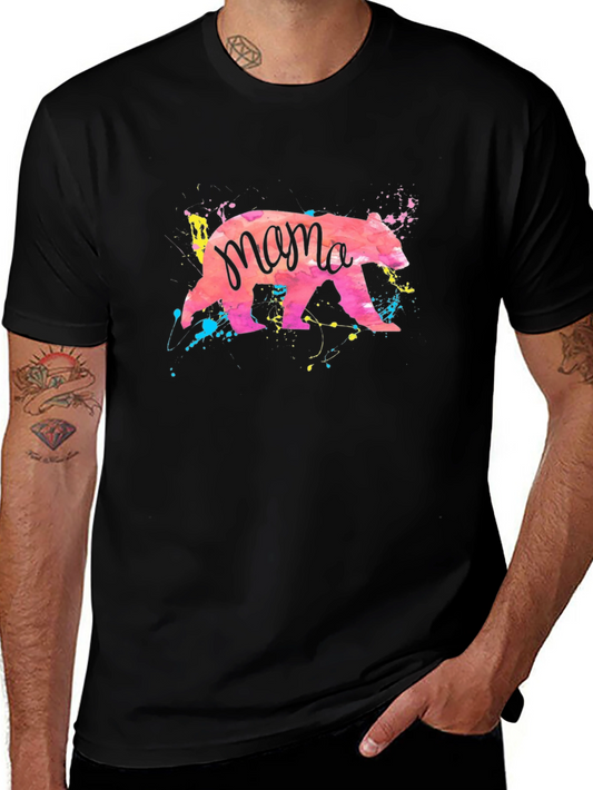 Mama Bear Watercolor T-Shirt - Unique Graphic Tee