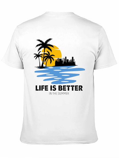 Summer Life T-Shirt - Beach Scene Tee