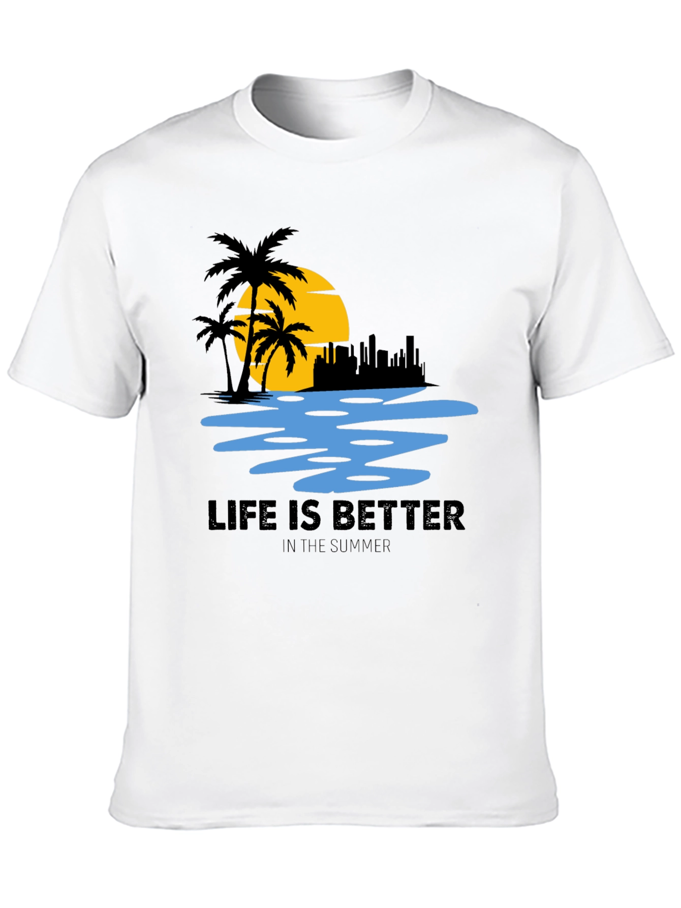 Summer Life T-Shirt - Beach Scene Tee