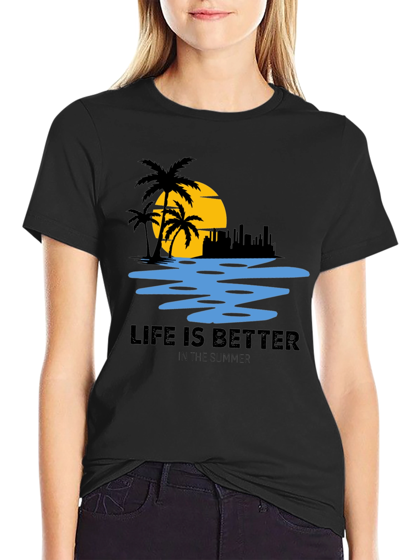 Summer Life T-Shirt - Beach Scene Tee