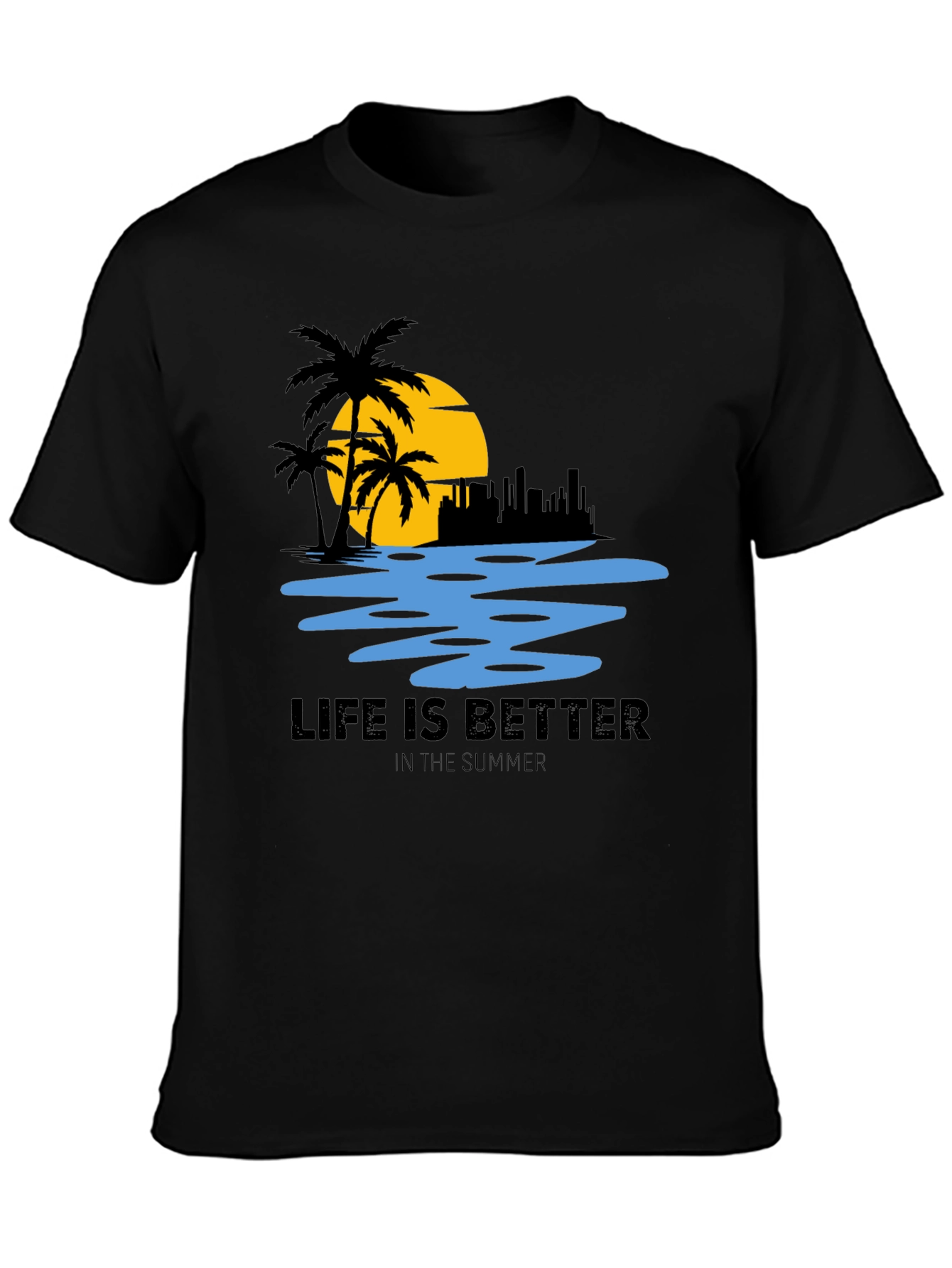 Summer Life T-Shirt - Beach Scene Tee