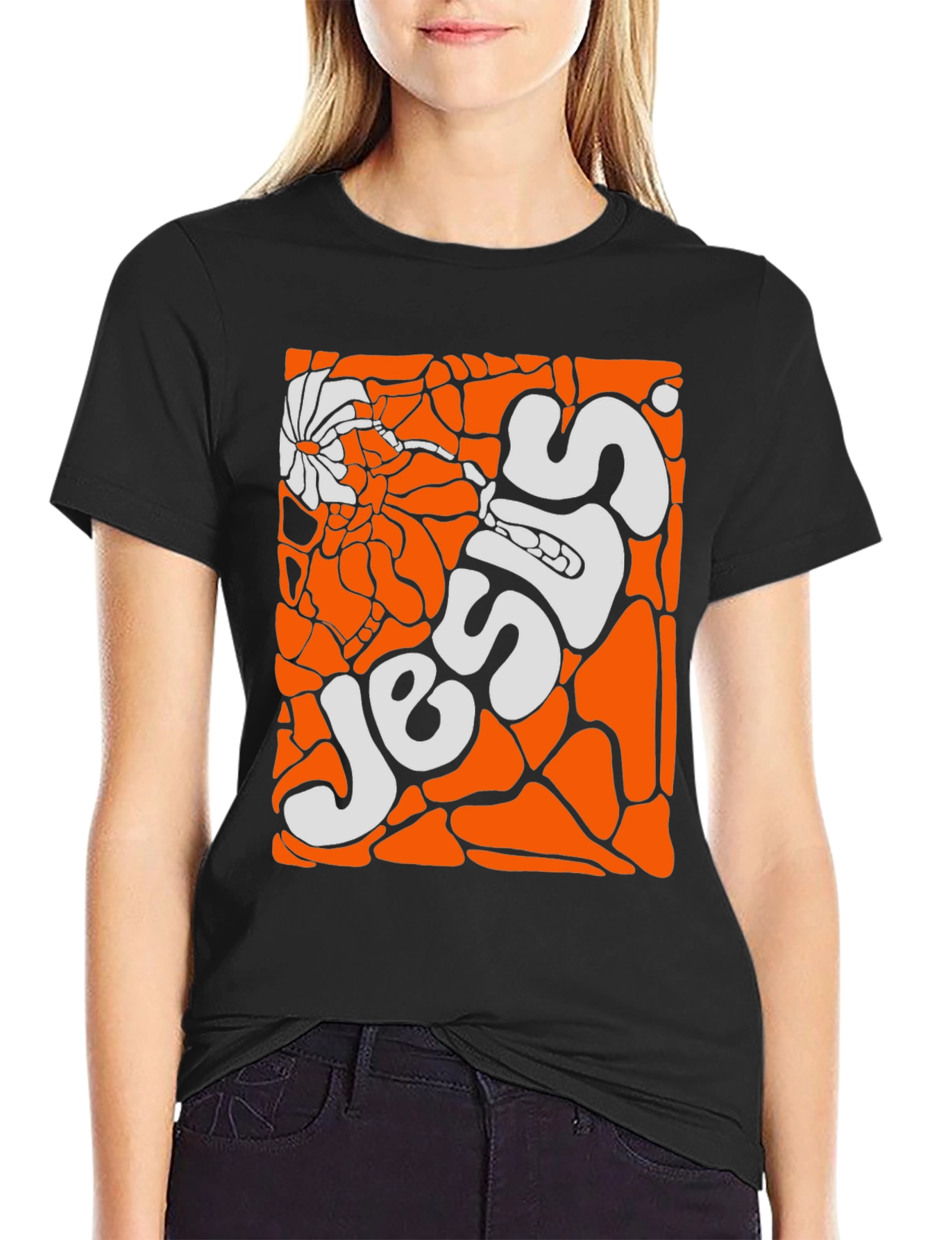 Groovy Jesus Graphic Tee - Retro Style